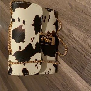 Cow print purse